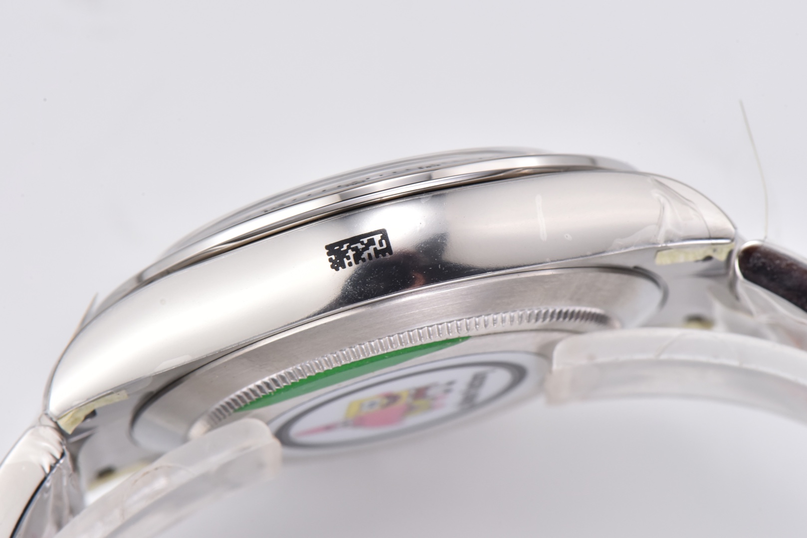 Ro1ex Daytona 40mm White Gold Bezel White Dial Steel Strap 116520