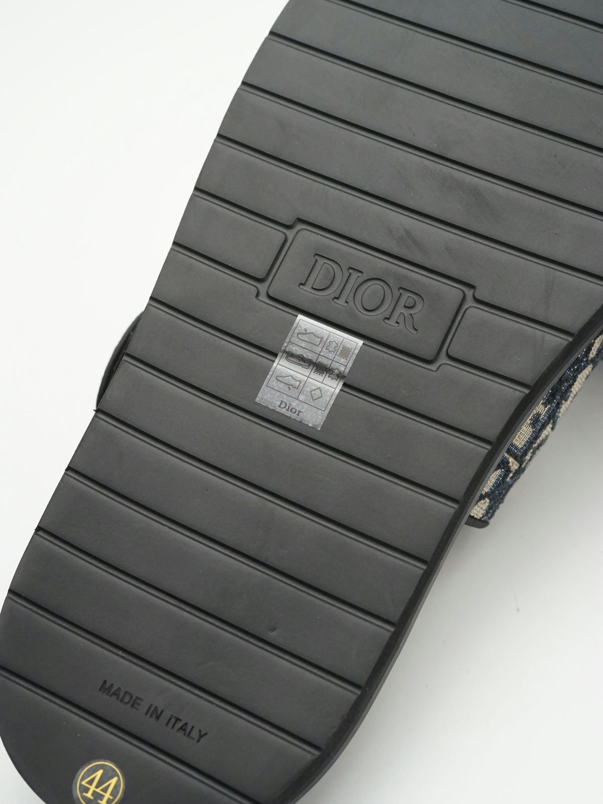 Dior Aqua Sandal Beige and Black Oblique 3SA135ZSA_H561
