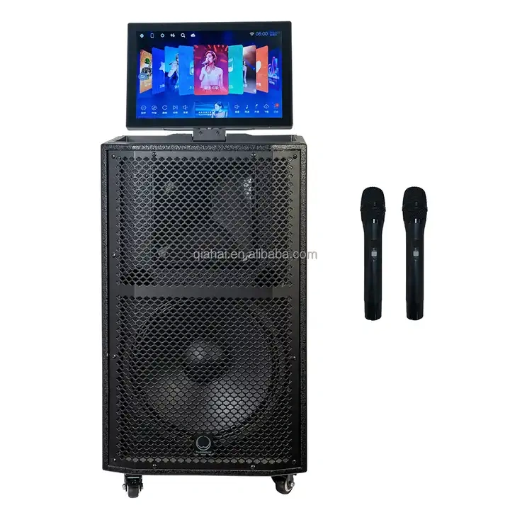 Touchscreen Active TB15 Portable 12 15 Inch Two-way loudspeaker loaded with a 15 inch woofer and a 1 inch HF compression driver