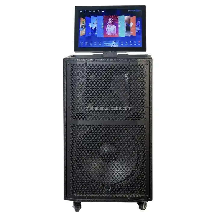 Touchscreen Active TB15 Portable 12 15 Inch Two-way loudspeaker loaded with a 15 inch woofer and a 1 inch HF compression driver