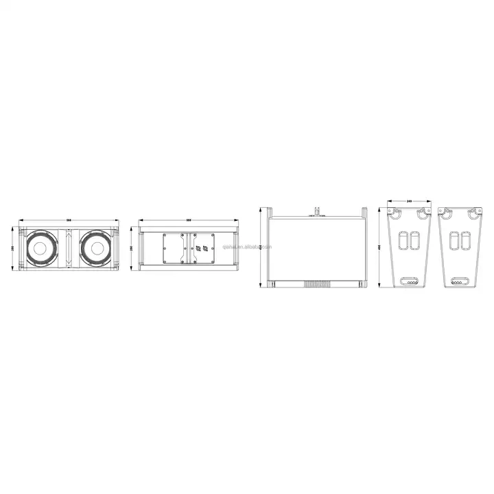 OEM Sound Equipment Vendor LA208 8 inch x 2 speakers line array audio two way full range loudspeaker for restaurant concert show