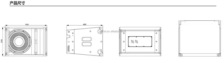 Passive LA12 New model 12 inch dsp audio Two-way full-range linne array subwoofer for outdoor performance stage loudspeakers