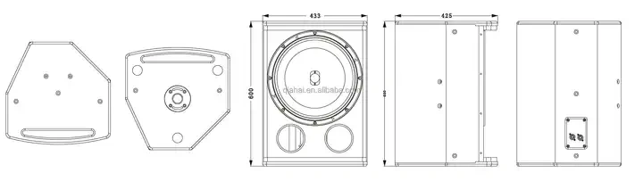QIAHAI CK15 New Model 15 inch coaxial speaker sound surround loudspeaker box series 10 12 15 inch sound loudspeaker box