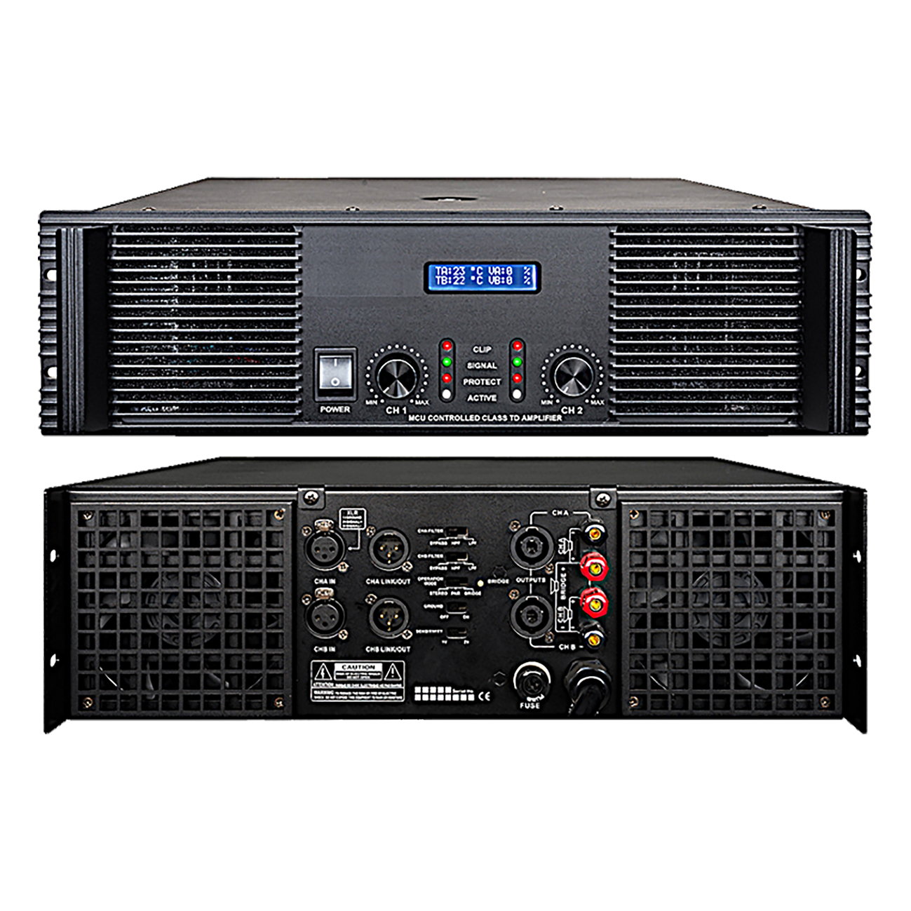Trumbosound TD-26 8Ω 7800W RMS Power Amplifier | High-Efficiency Class