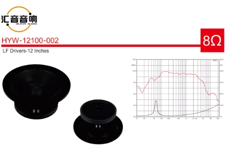 HYW-12100-002 Pro Audio 12 inch Speakers 600w RMS 220mm Ferrite 4inch Coil Line Array Woofer For Show Concert Events