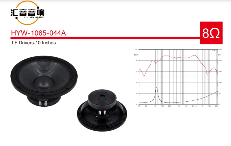 HYW-1065-044A Ferrite Speakers 10 Inch Big Power RMS 300W Mid Bass Pro Line Array Woofer For Sale