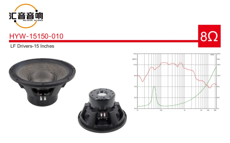 HYW-15150-010 Pro Audio Mid Bass Speaker 15 Inch Neodymium magnet Strong Power RMS 2000W 6 Inch Coil For Live Party Concert