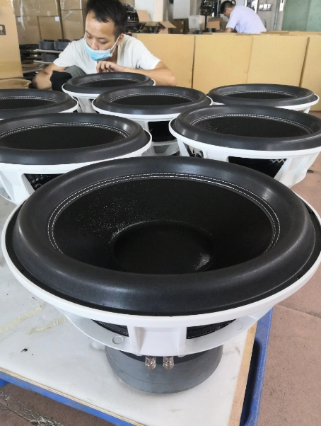 HYW-15100-023A Best Subwoofer Car Audio 6000W 15-Inch Dual Coil 1000W RMS Power Paper Ferrite Aluminium 4-Inch 12V DC