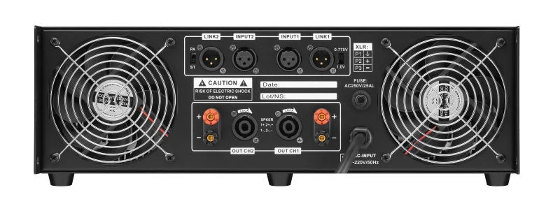 Trumbosound MD Series 2 Channel 3U Power Amplifier For Professional Audio Sound System