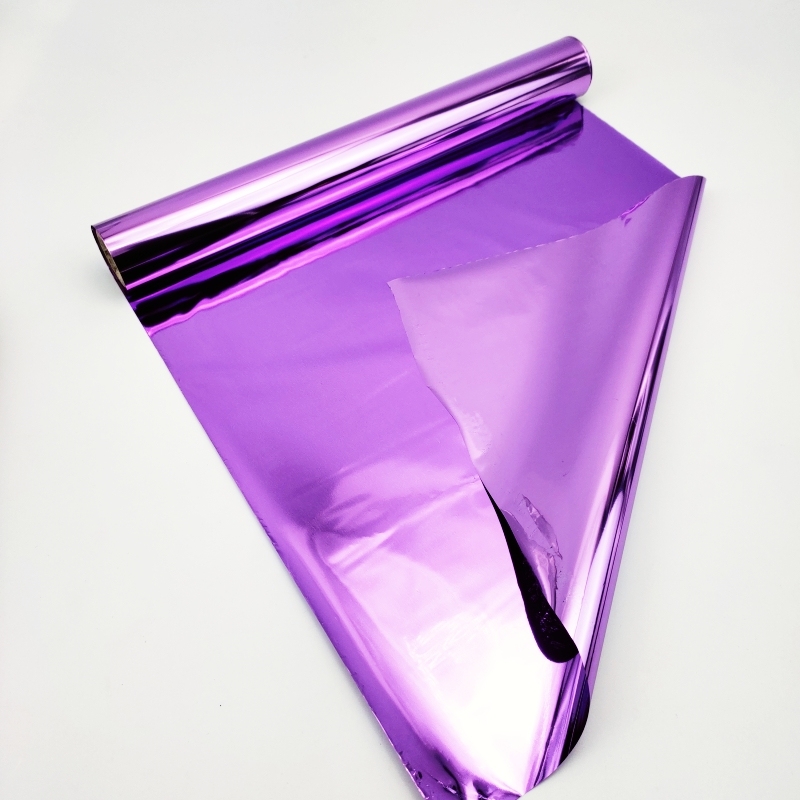 Purple double-sided bronzing foil