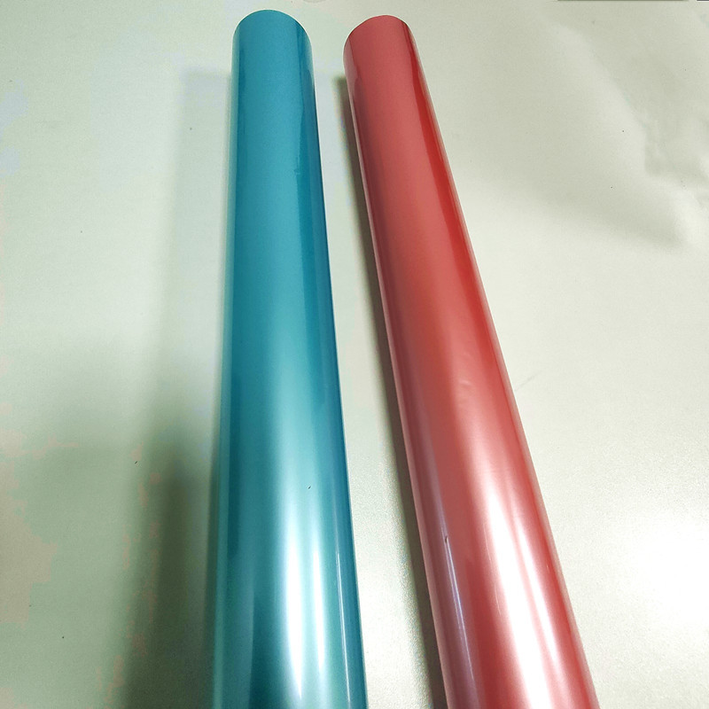 Pearlescent color hot stamp foil