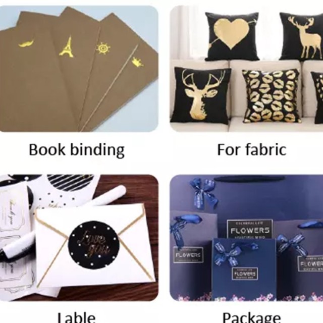 Paper and leather gold hot stamping foil