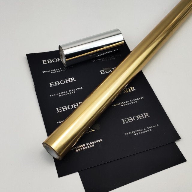 Foils for tactile paper and anti-scratch film stamping