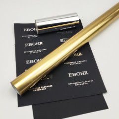 Foils for tactile paper and anti-scratch film stamping