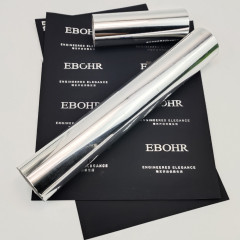 Foils for tactile paper and anti-scratch film stamping
