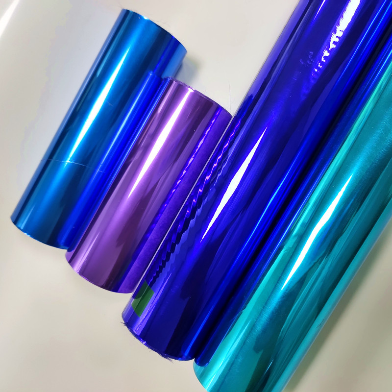 Colored foils for paper stamping