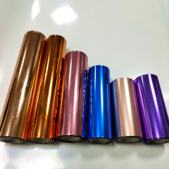 Colored foils for paper stamping