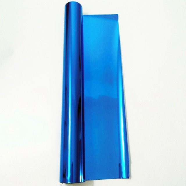 Blue double-sided bronzing foil