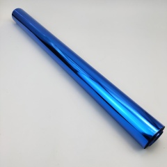Blue double-sided bronzing foil