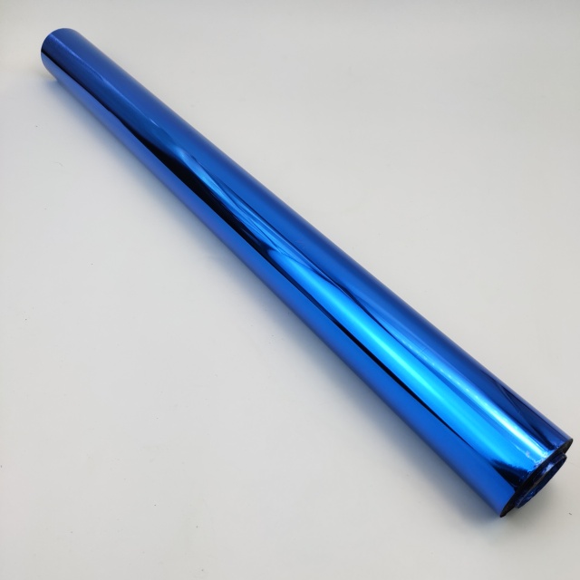 Blue double-sided bronzing foil