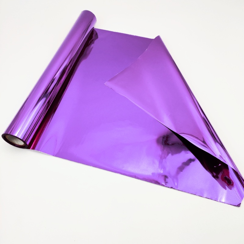 Purple double-sided bronzing foil