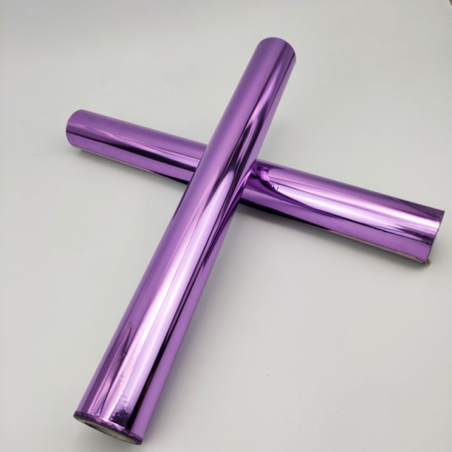 Purple double-sided bronzing foil