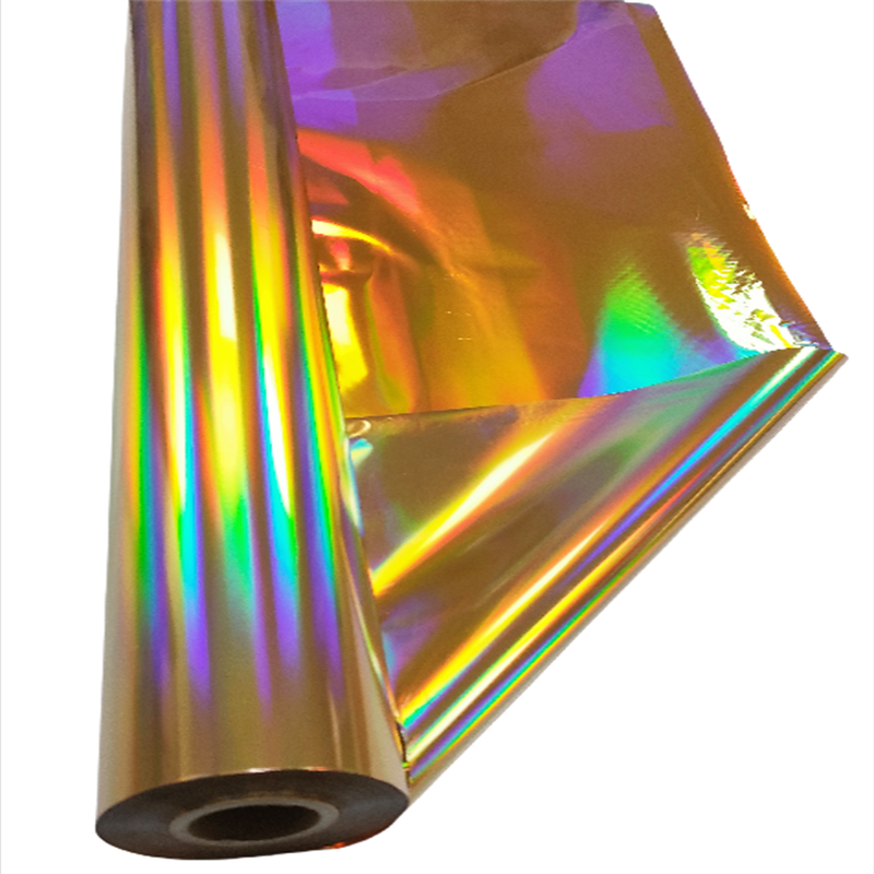 Double-sided holographic foil plain gold