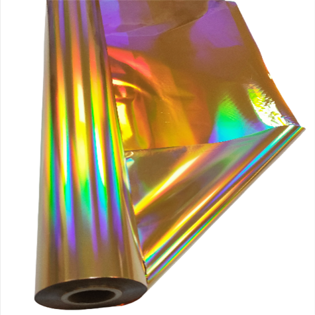 Double-sided holographic foil plain gold