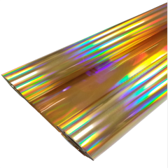 Double-sided holographic foil plain gold
