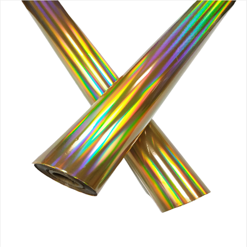 Double-sided holographic foil plain gold