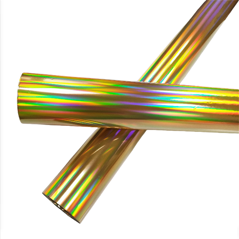 Double-sided holographic foil plain gold