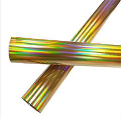 Double-sided holographic foil plain gold