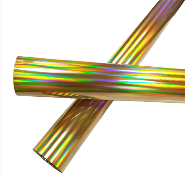 Double-sided holographic foil plain gold
