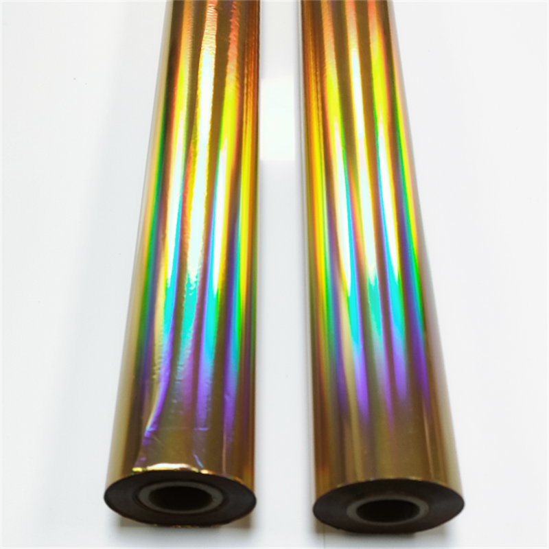 Double-sided holographic foil plain gold