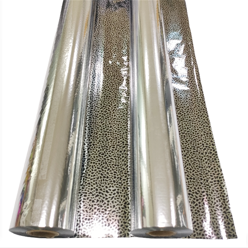 Double Sided Gold Foil Leopard Silver