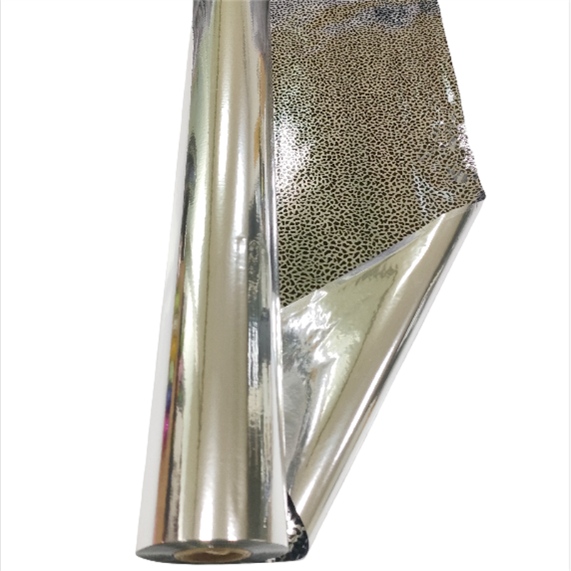 Double Sided Gold Foil Leopard Silver