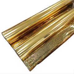 Double-sided gold leaf with leopard print gold