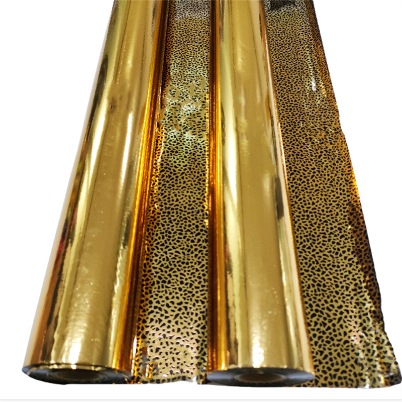Double-sided gold leaf with leopard print gold