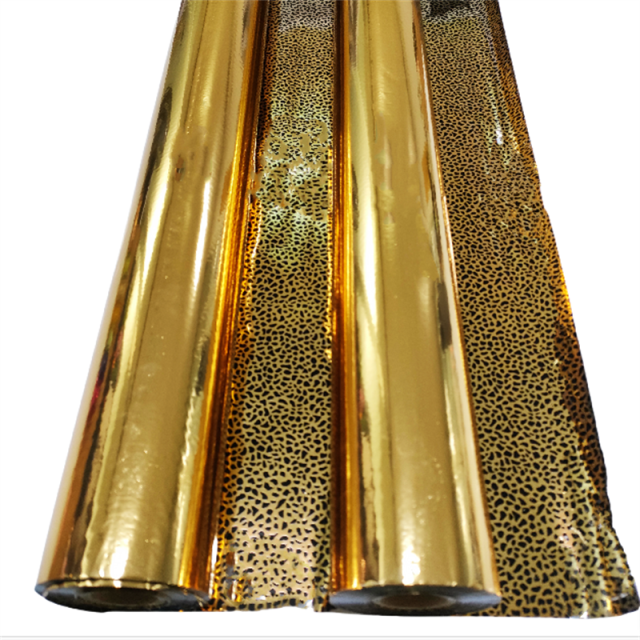 Double-sided gold leaf with leopard print gold