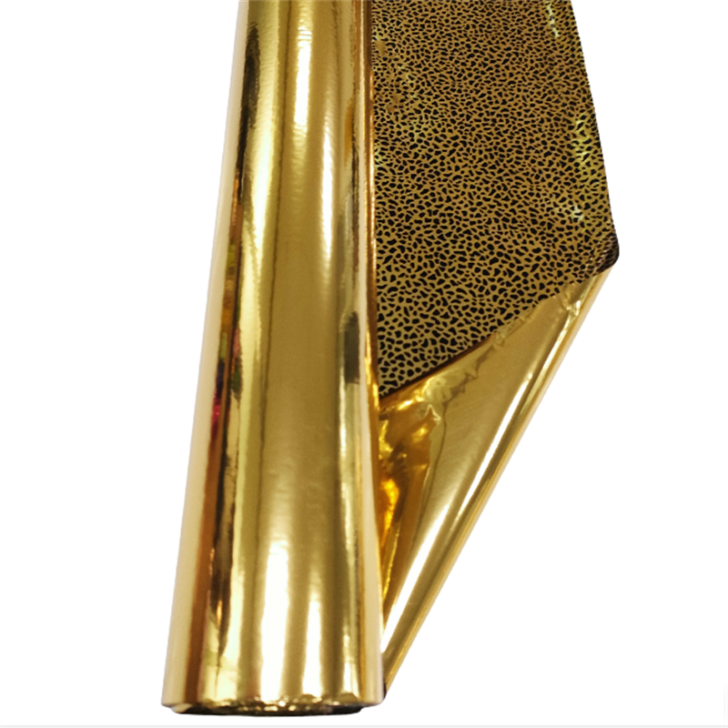 Double-sided gold leaf with leopard print gold