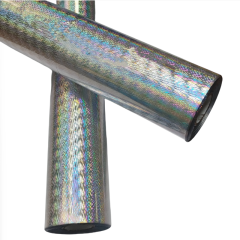 Holographic foil for stamping lures