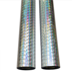 Holographic foil for stamping lures