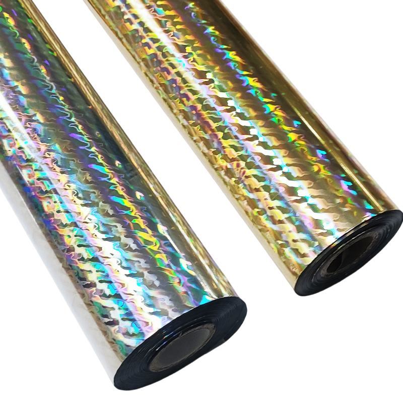 holographic stamped foils for fishing lures