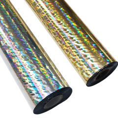 holographic stamped foils for fishing lures
