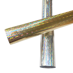holographic stamped foils for fishing lures