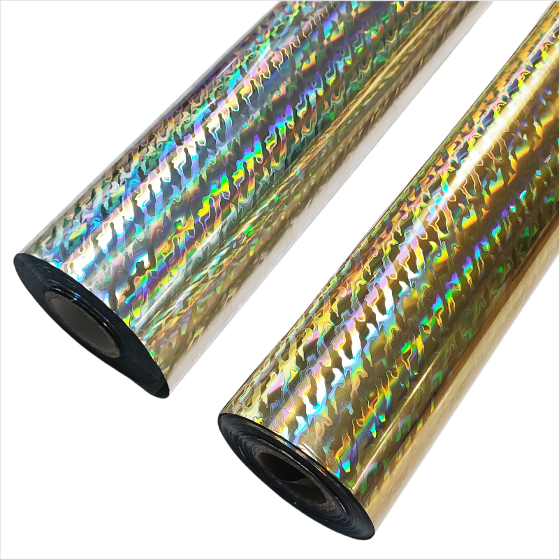 holographic stamped foils for fishing lures
