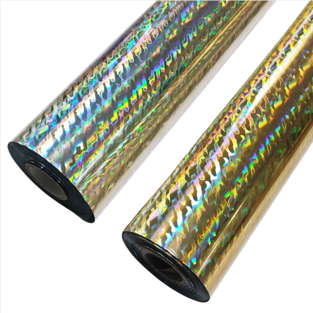 holographic stamped foils for fishing lures