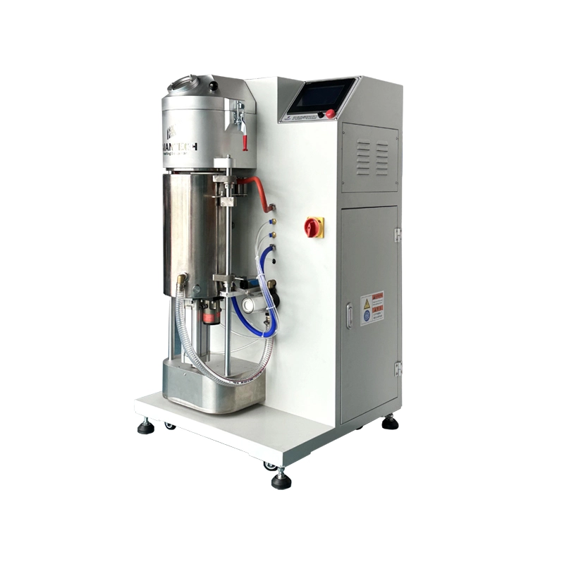 Melting chamber and casting chamber of the vacuum pressure casting machine