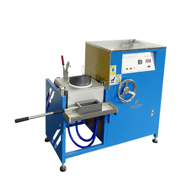 TAEANTECH 30kg-150kg handwheel tilt gold melting equipment