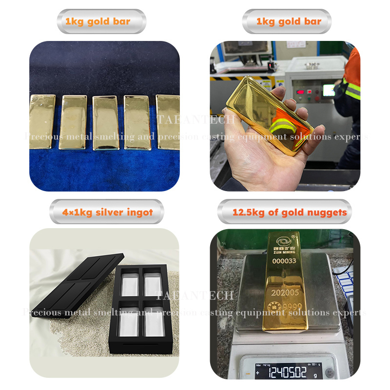 TAEANTECH 1kg 2kg Vacuum Small Gold ingot casting Machine